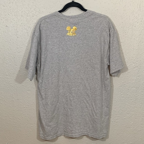 Disney Parks Vintage Disneyland 50 Resort The Happiest Place On Earth Gray TEE - Picture 4 of 10